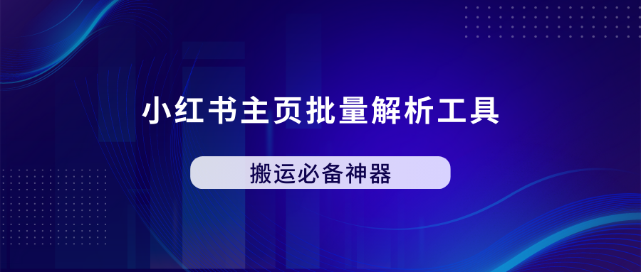 小红书主页解析工具，支持图文和视频，免费好用！ - 87副业网-87副业网